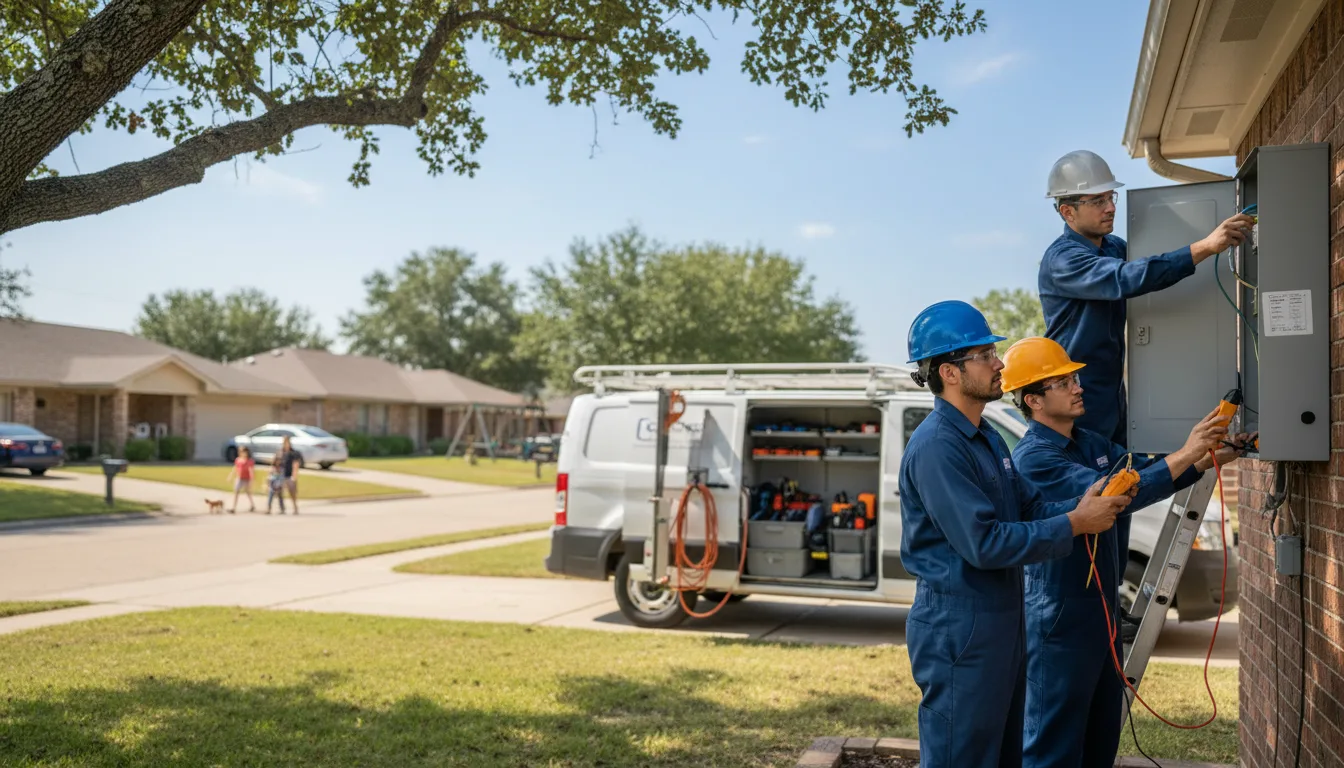 Certified electrician providing emergency electrical services in Onemo, VA